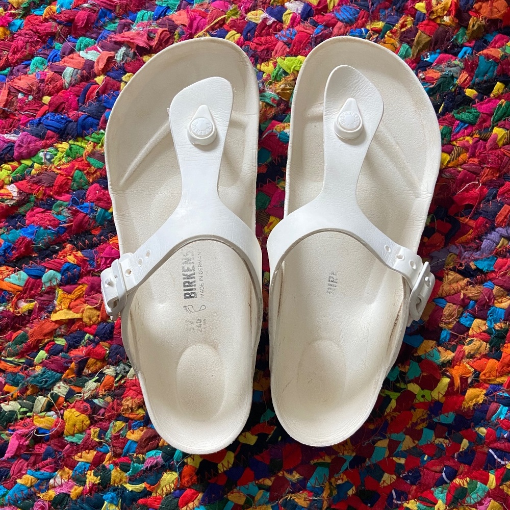 White plastic original Birkenstock